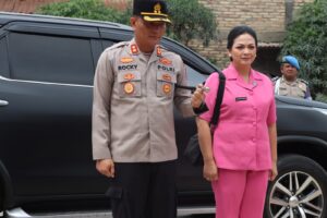 Kapolres Asahan Bersama Ketua Bhayangkari Cabang Asahan Kunker di Rayon III