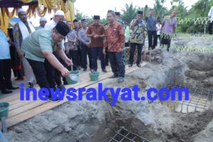 Bupati dan Wakil Bupati Asahan Lakukan Peletakan Batu Pertama Pembangunan Masjid
