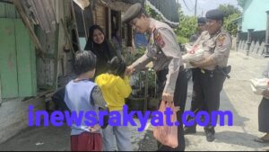 Kasat Samapta Polres Asahan Kunjungi Warga Kurang Mampu Dijalan Kartini