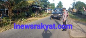 2 Personil Polsek Bandar Pasir Mandoge Melaksanakan Strong Point
