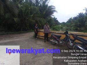Polsek Simpang Empat Pantau Desa Yang Rawan Banjir