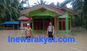 Akibat Curah Hujan Cukup Tinggi Polsek Kota Kisaran Lakukan Monitoring