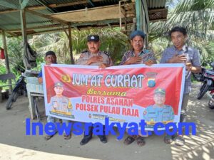 Polsek Pulau Raja Dengarkan Keluhan Masyarakat di Jumat Curhat