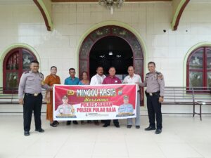 Personil Polsek Pulau Raja Melaksanakan Pengamanan di GHKBP
