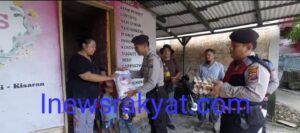 Satsamapta Polres Asahan Kunjungi Rumah Tiur Warga Kurang Mampu