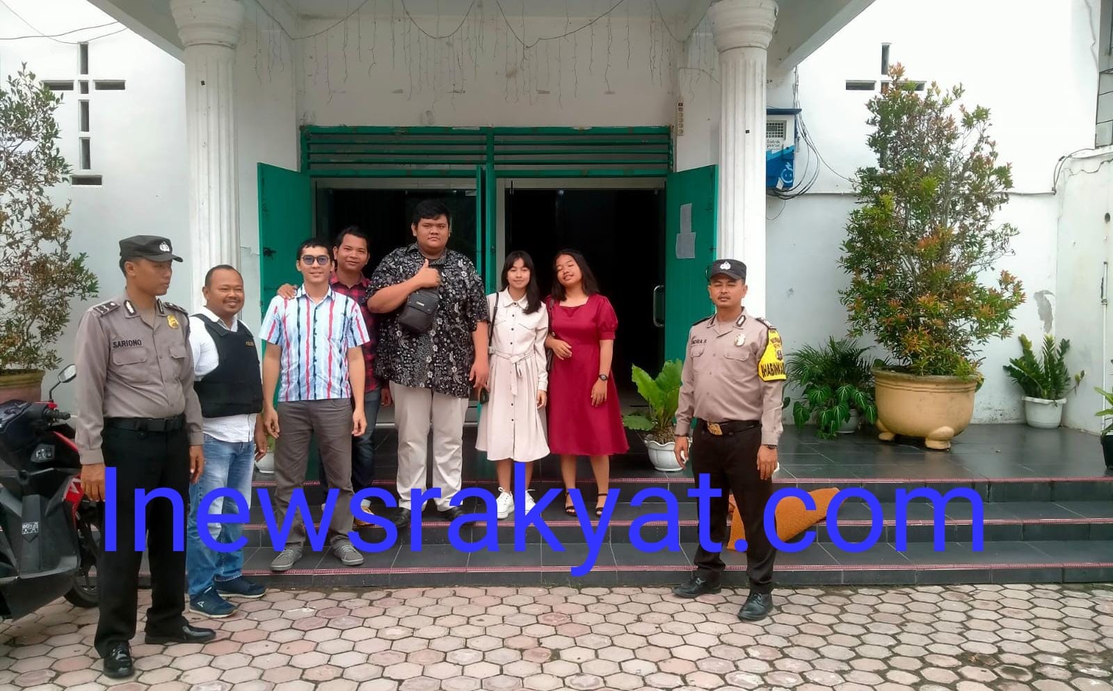 Personel Polsek Kota Kisaran Timur Patroli Gereja