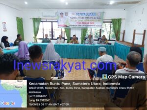 Personel Polsek Prapat Janji Melaksanakan Pengamanan Dan Monitoring Penyaluran BLT-DD