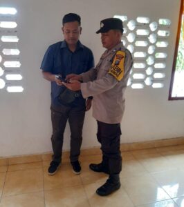 Polsek Simpang Empat Sambang Sekaligus Sosialisasi Aplikasi Polri Super App