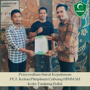 PW HIMMAH SUMUT Tunjuk Adi Putra Manurung Menjadi PLT PC HIMMAH Kota Tj. Balai