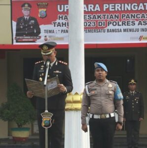 Kapolres Asahan Pimpin Upacara Peringatan Hari Kesaktian Pancasila Tahun 2023