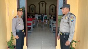 5 Gereja di Sei Kepayang Terima Pengawalan dari Personel Polsek Sei Kepayang