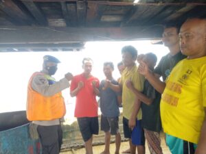 Satpolairud Polres Asahan Patroli Laut di daerah Bagan Asahan