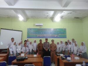 KBO Satbinmas Polres Asahan Menghadiri Sosialisasi Pemilu Tahun 2024