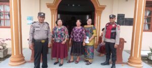 Berikan Rasa Aman Personel Polsek Bandar Pasir Mandoge PAM Gereja