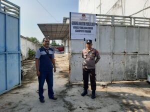 Personil Polres Asahan Monitoring Keberadaan Logistik Pemilu