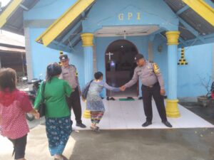Polsek Sei Kepayang Melaksanakan Kegiatan Pengamanan di 5 Gereja