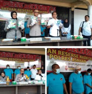 Polres Asahan Ungkap Sindikat Jaringan Narkoba Malesya Jawa Timur Dan Madura