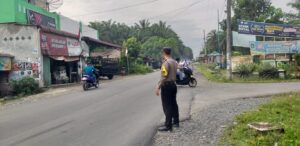 Ciptakan Situasi Kamsertibcarlantas Polsek Bandar Pulau Patroli Pagi