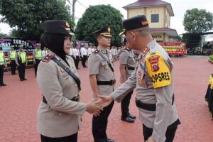 Kapolres Asahan Pimpin Upacara Serah Terima Jabatan Wakapolres, dan Kasat Lantas Polres Asahan