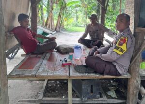 Polsek Bandar Pulau Kunjungi Desa Gajah Sakti Ini Tujuanya