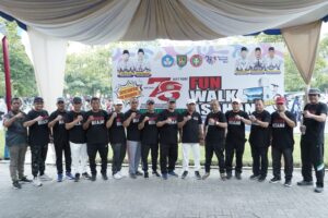 Bupati Asahan Lepas Gerak Jalan Santai Dalam Rangka Hari Guru Nasional dan HUT ke-78 PGRI