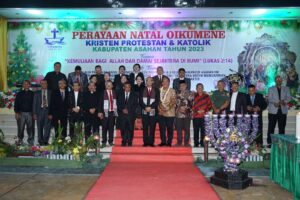 Kapolres Asahan Bersama Wakil Bupati Asahan Hadir Perayaan Oikumene Tahun 2023