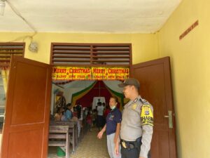 Laksanakan Patroli Gereja Ini Harapan Kapolsek Bandar Pulau