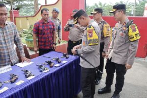 Kapolres Asahan Cek Pemegang Senpi Dinas Polri