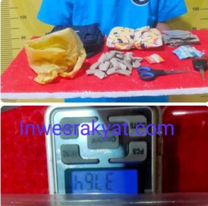 MRN Di Amankan Saat Mencoba Edarkan Narkotika Jenis Daun Ganja