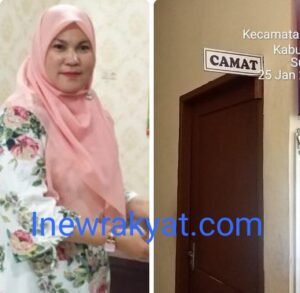 Camat Teluk Dalam Yuni Bugis S. STTP. Engan Berikan Komentar Kepada Wartawan