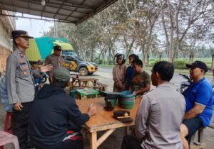 Kapolsek Air Joman Ajak Warga Ciptakan Pemilu Aman dan Damai