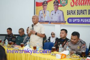 Babinkamtibmas Polsek Pulau Rakyat Hadiri Penyerahan Bantuan Alat Kesehatan Di UPTD