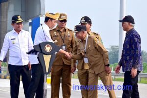 Bupati Asahan Dampingi Presiden Jokowi resmikan Tol Tebingtinggi-Indrapura-Limapuluh-Kisaran.