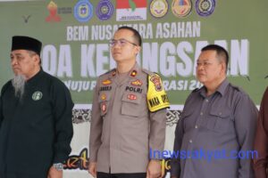 Jelang Pemilu 2024 Waka Polres Asahan Bersama BEM Nusantara Asahan Melaksanakan Doa Kebangsaan