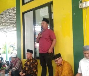 Lurah Kedai Ledang  Membuka Acara Punggahan Di Mesjid Silaturahim