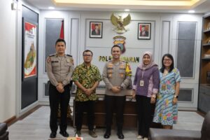 Kapolres asahan menerima kunjungan silaturahmi kepala kantor pelayanan pajak pratama kisaran.