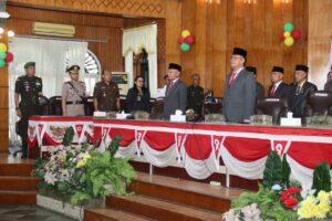 Kapolres Asahan Hadiri Rapat Paripurna DPRD Kabupaten Asahan Dalam Acara Peringatan Hari Jadi ke-78 Kabupaten Asahan Tahun 2024