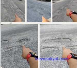 Miris Jalan Rusak dan Berlubang Di Jalan Kartini Kelurahan Kisaran Baru