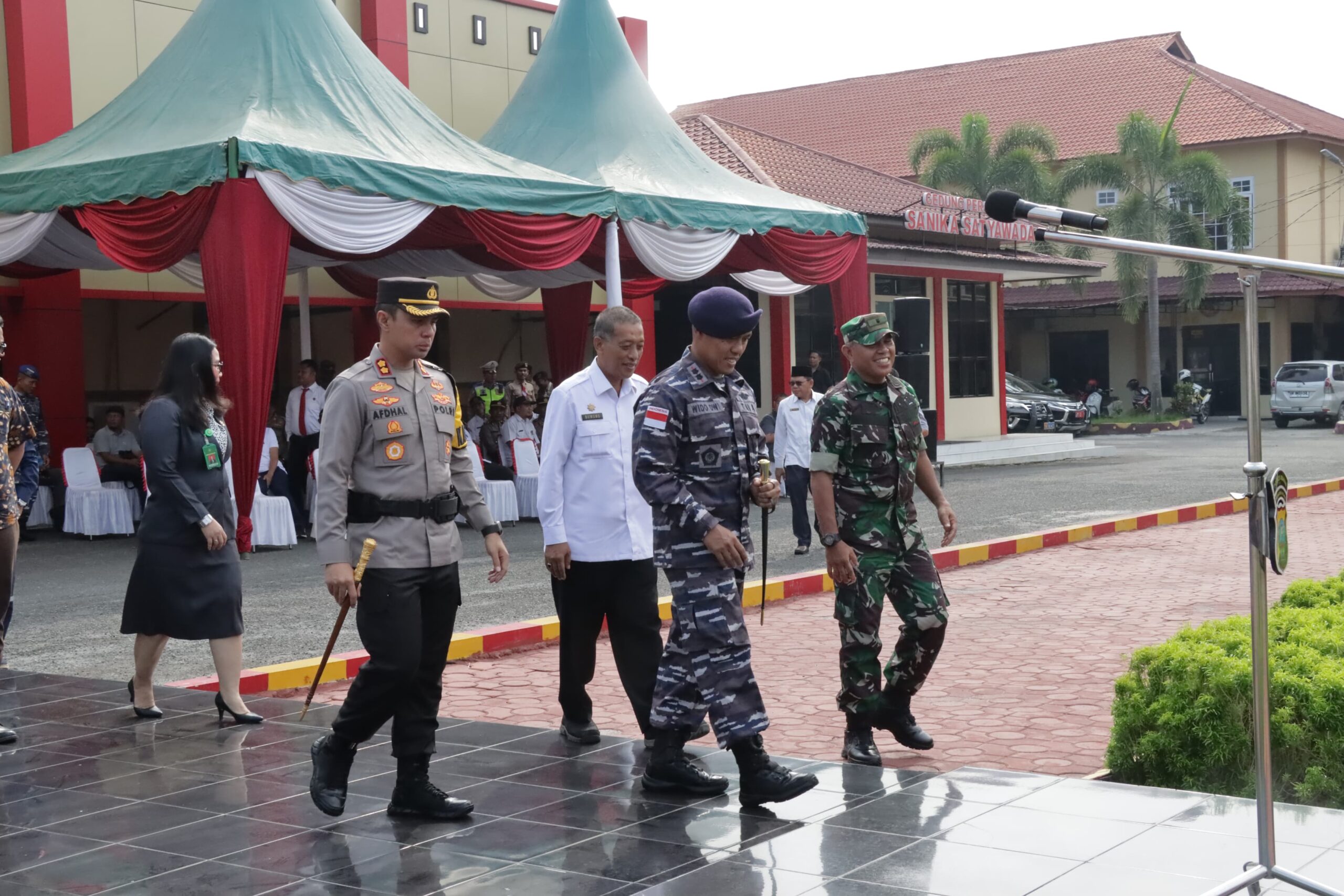 Polres Asahan Apel Gabungan Gelar Pasukan Operasi Toba Tahun 2024