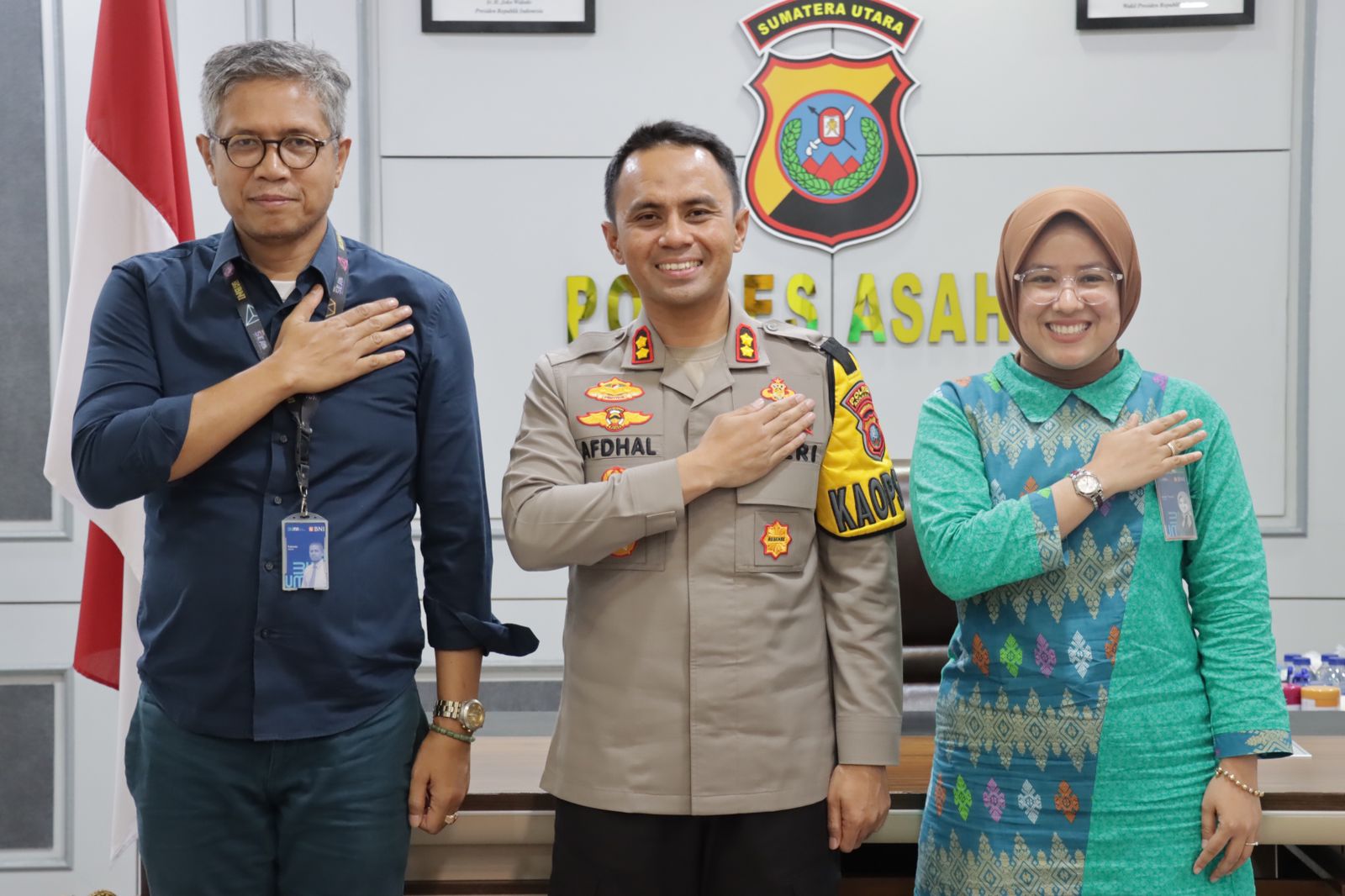 Kapolres Asahan Menerima Silaturahmi Kepala Cabang BNI Asahan