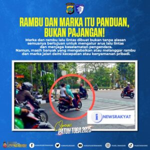 Rambu dan Marka Itu Panduan, Bukan Pajangan — Satlantas Polres Tanah Karo Gencarkan Edukasi Tertib Lalu Lintas