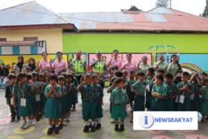 Sat Lantas Polres Tanah Karo Sosialisasi Ops Patuh Toba 2025 ke Anak Usia Dini di TK Kemala Bhayangkari