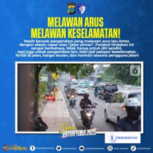 Sat Lantas Polres Tanah Karo Ingatkan: Melawan Arus Sama dengan Melawan Keselamatan