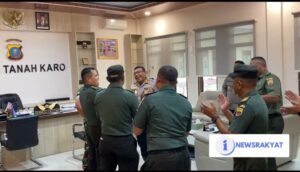Ucapan Selamat Ulang Tahun ke-46 Dandim 02/05 TK Kunjung Ke Polres Tanah Karo
