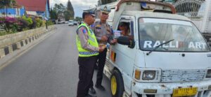 Satlantas Polres Tanah Karo Kembali Sosialisasikan Ops Patuh Toba 2025, Sasar Pengendara di Jalan Veteran Kabanjahe