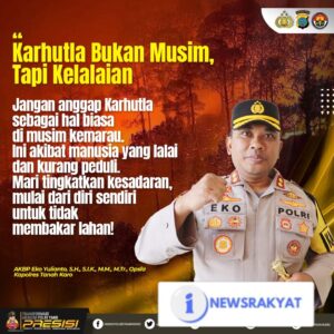 Bukan Musim, Tapi Kelalaian — Kapolres Tanah Karo Soroti Penyebab Karhutla