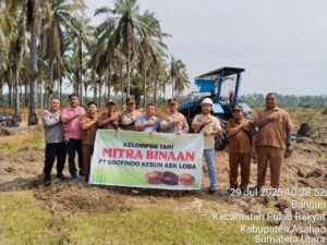 Kapolsek Pulau Raja Melaksanakan Program Ketahanan Pangan, Untuk Penanaman Jagung Serentak 1 Hektar