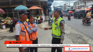 Sosialisasi Tertib Lalu Lintas, Satlantas Polres Tanah Karo