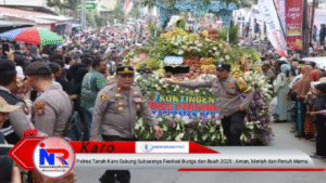Polres Tanah Karo Dukung Suksesnya Festival Bunga dan Buah 2025 : Aman, Meriah dan Penuh Warna