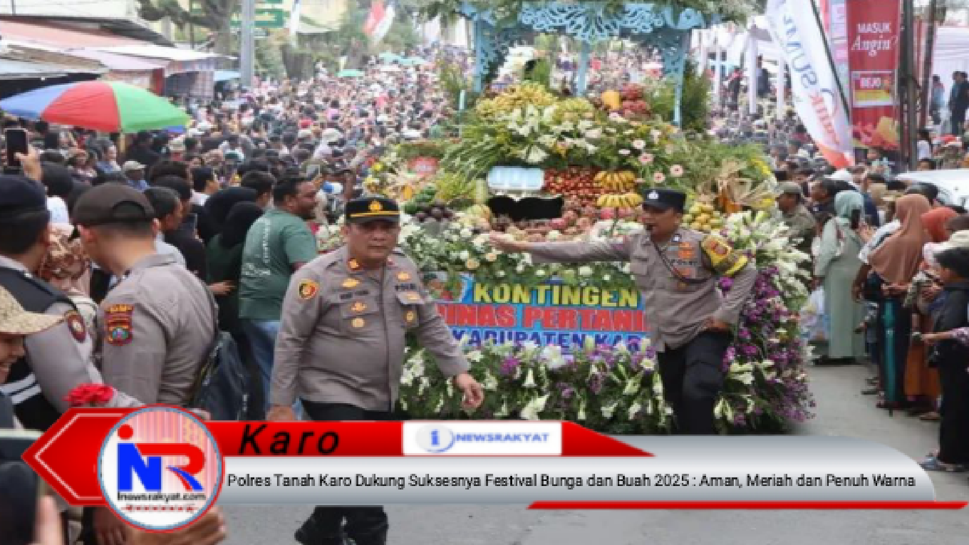 Polres Tanah Karo Dukung Suksesnya Festival Bunga dan Buah 2025 : Aman, Meriah dan Penuh Warna